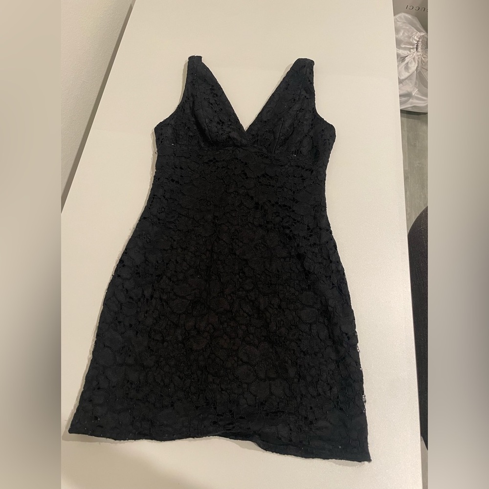 Topshop - Black Lace Dress